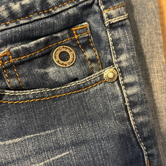 Original Harley Davidson Women's Blue Jeans - Picture 3 of 11